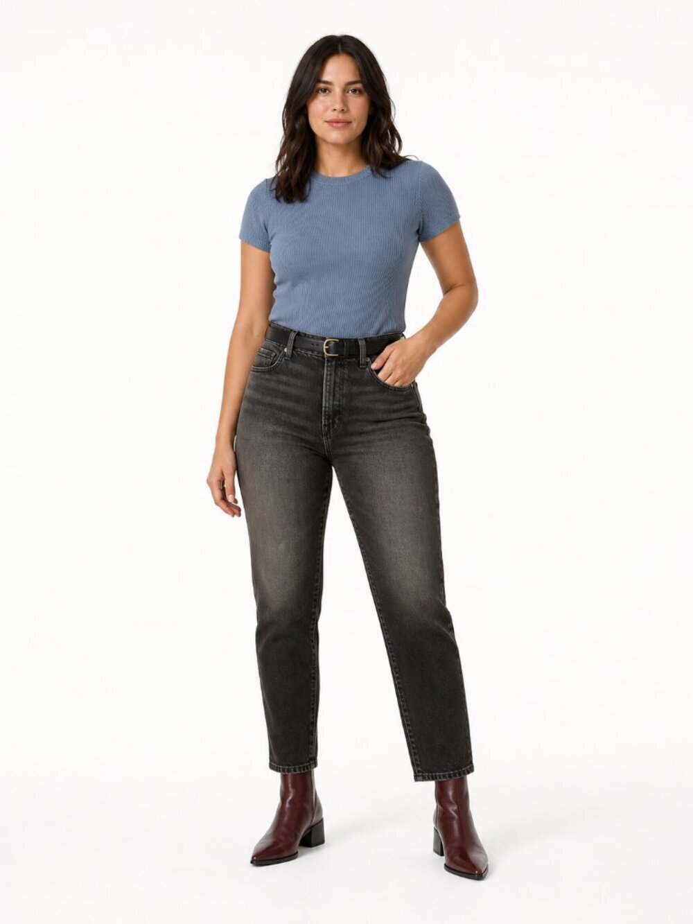 Good American Good Girlfriend High Rise Jeans Size 8 / 29 Black